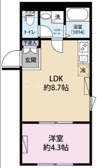 CION OHANAJAYA(1LDK/3階)の間取り写真