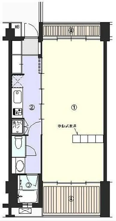 サバービアB 3階階 間取り