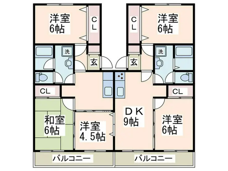 グリーンヒル藤が丘C 3階階 間取り