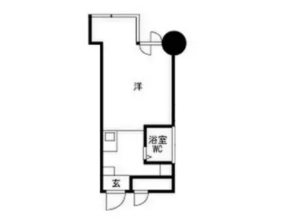 クレドール西明石Ⅲ(ワンルーム/3階)の間取り写真