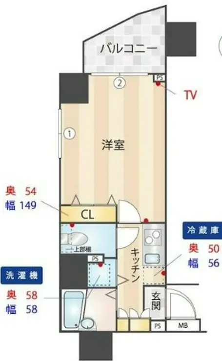 トーシンフェニックス新横濱イクシール 6階階 間取り