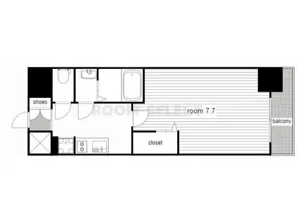 プレサンス東別院駅前II(1K/5階)の間取り写真