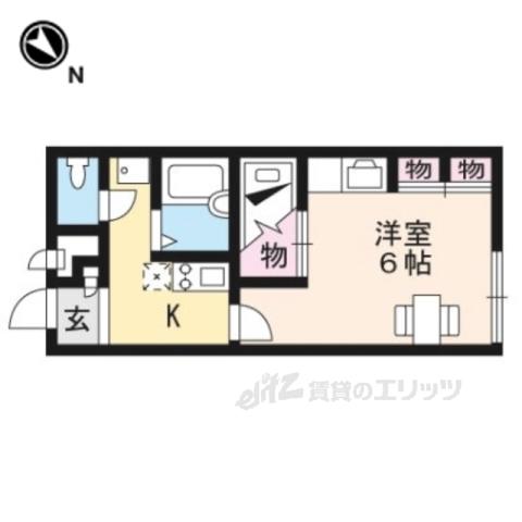 レオパレスL&B(1K/1階)の間取り写真