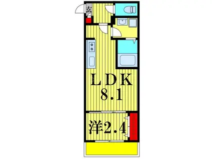 KEIAI RESIDENCE 新柏(1LDK/3階)の間取り写真
