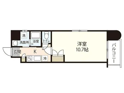 第29やたがいビル(1K/10階)の間取り写真