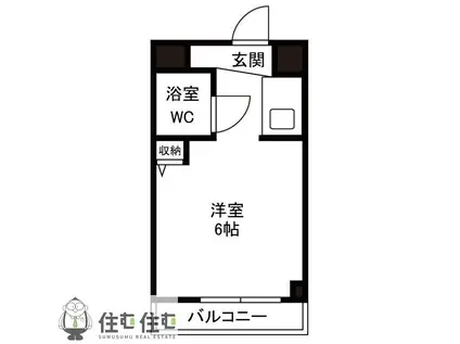 FESTA80(ワンルーム/2階)の間取り写真