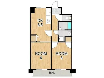 アネシス南草津(1LDK/5階)の間取り写真
