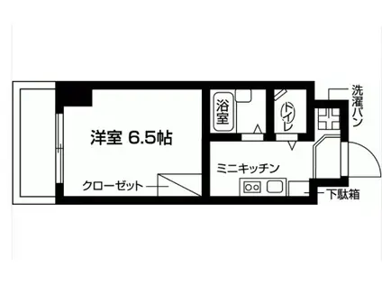 バウスクロス錦糸町(1K/5階)の間取り写真