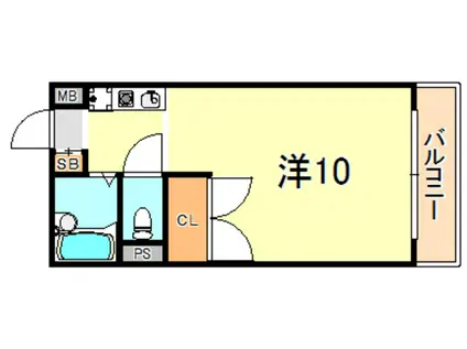 SIA BLUE(1K/2階)の間取り写真
