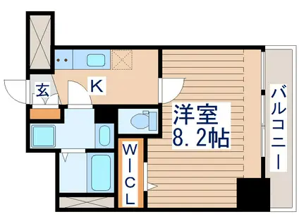 レガーロ仙台駅東(1K/6階)の間取り写真