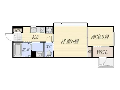 ESPERANZA(2K/1階)の間取り写真