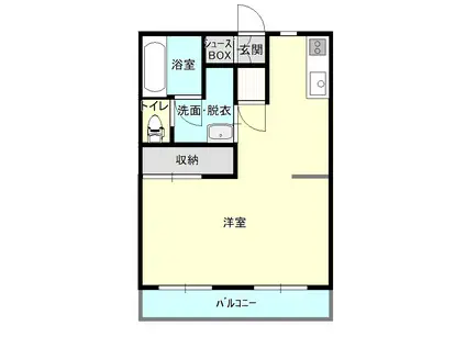 関口ハイツ(ワンルーム/1階)の間取り写真
