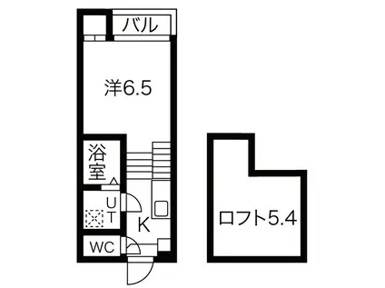 ハーモニーテラス清水III(1K/1階)の間取り写真