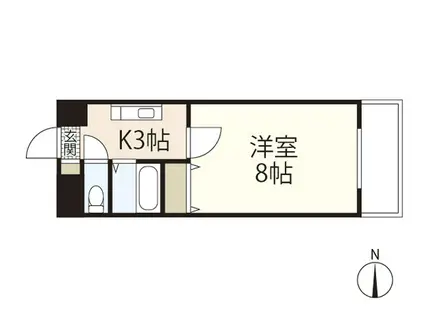 センチュリー曙 III(1K/5階)の間取り写真