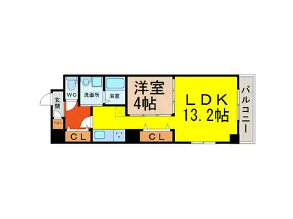 パークサイト泉(1LDK/10階)の間取り写真