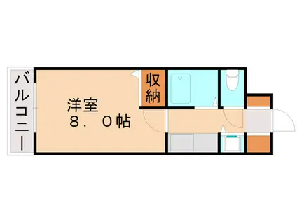 BERGAMOTTO 吉野町(1K/10階)の間取り写真