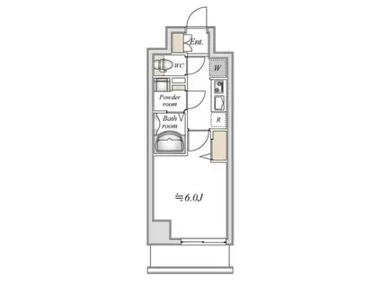 N-STAGEかしわ台(1K/8階)の間取り写真