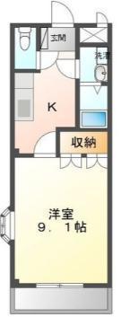 T.PROMENADE(1K/2階)の間取り写真