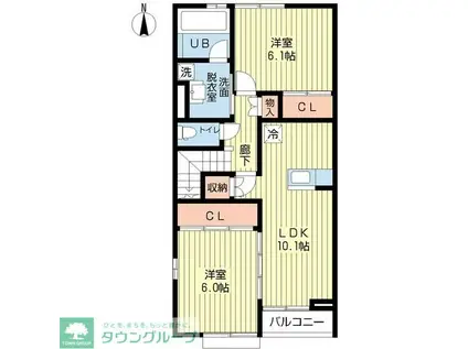 グラナート(2LDK/2階)の間取り写真