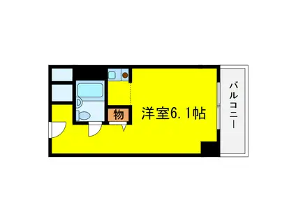 ルイシャトレ中之島(1K/3階)の間取り写真