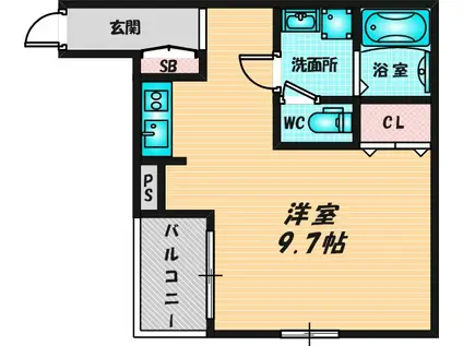 エクセル川端F(2LDK/2階)の間取り写真
