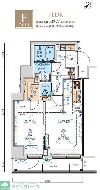 リヴシティ向島参番館(1LDK/9階)の間取り写真