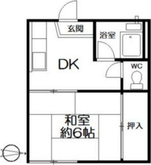 CASUMISO(1DK/1階)の間取り写真