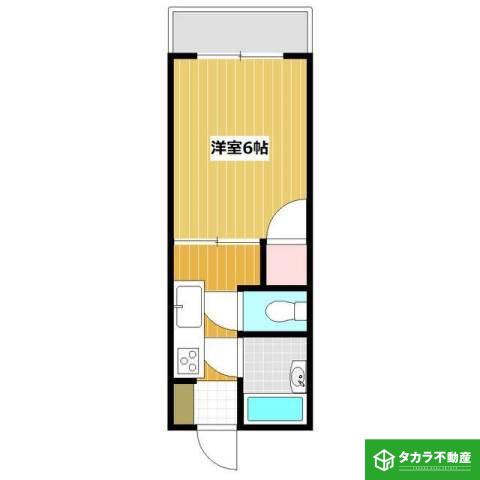 第1大分ユースコーポ(1K/3階)の間取り写真