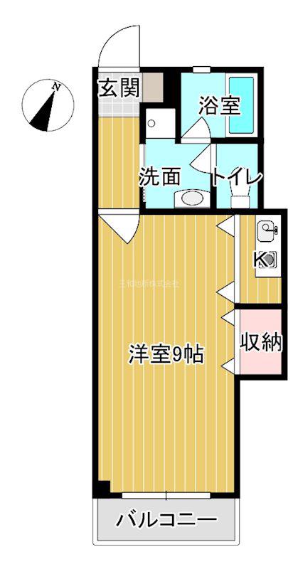 メゾンKT(1K/4階)の間取り写真