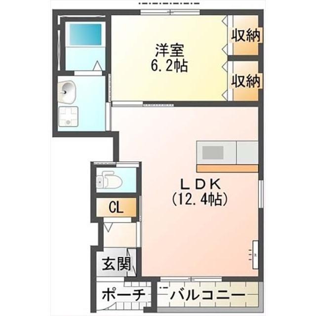 寿参番館(1LDK/1階)の間取り写真