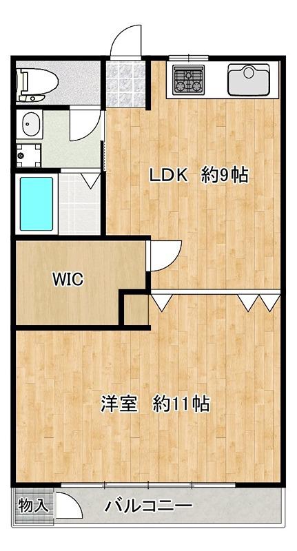 オリエンタルグリーンコーポラス(1LDK/7階)の間取り写真
