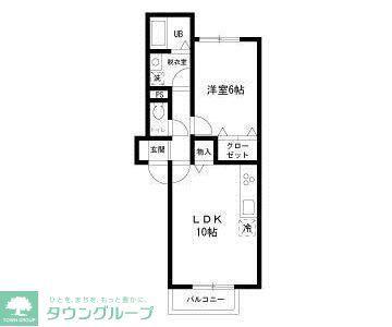 サンフォレスタ(1LDK/2階)の間取り写真