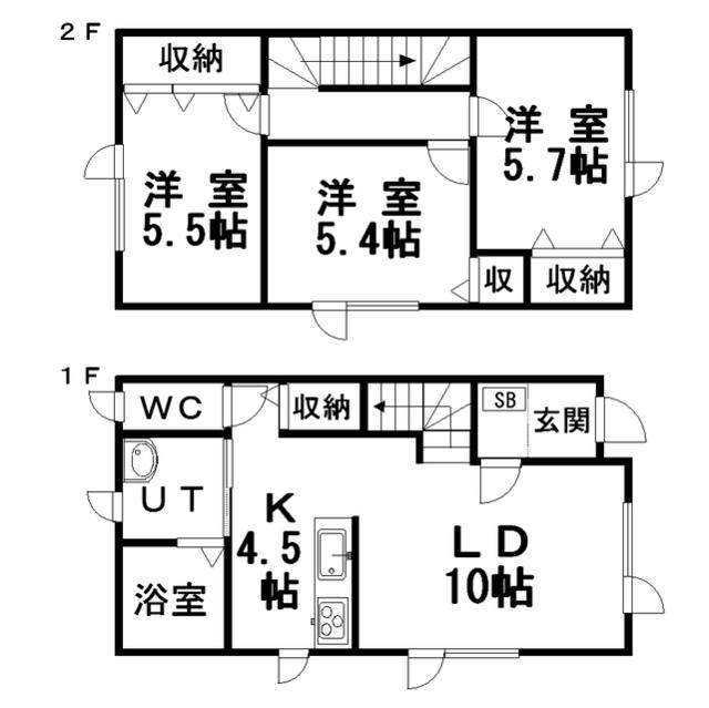 STORYII(3LDK/1階)の間取り写真