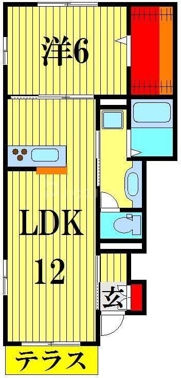 GRAN VELLE(1LDK/1階)の間取り写真