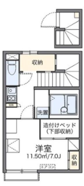 レオパレスシュガーハイム(1K/2階)の間取り写真
