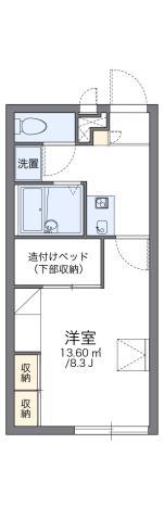 レオパレスシャルム(1K/2階)の間取り写真