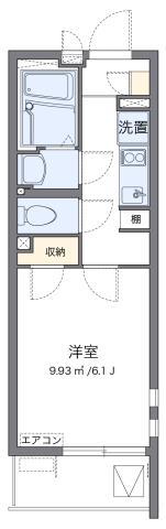 クレイノアドバンス川崎(1K/4階)の間取り写真
