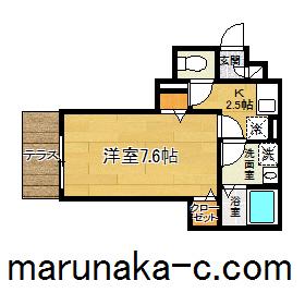 アプリコ(1K/1階)の間取り写真