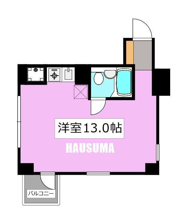 パインセンターハイツ大塚(ワンルーム/4階)の間取り写真