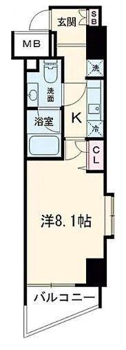 SYFORME KOMAZAWA-DAIGAKU(1K/5階)の間取り写真