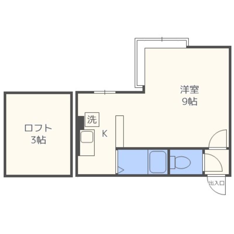 モアクレスト澄川(ワンルーム/3階)の間取り写真