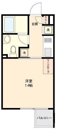 GRAN PASEO新宿 グランパセオ新宿(1K/3階)の間取り写真
