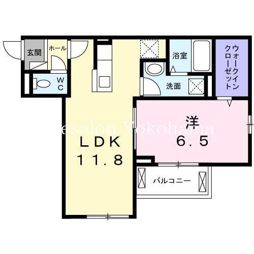 ブローテ(1LDK/3階)の間取り写真