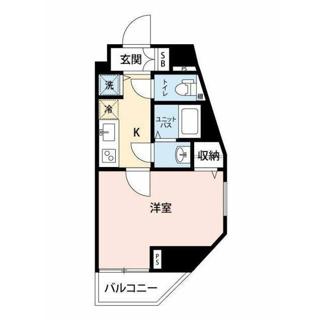 ステージファースト池尻大橋(1K/5階)の間取り写真