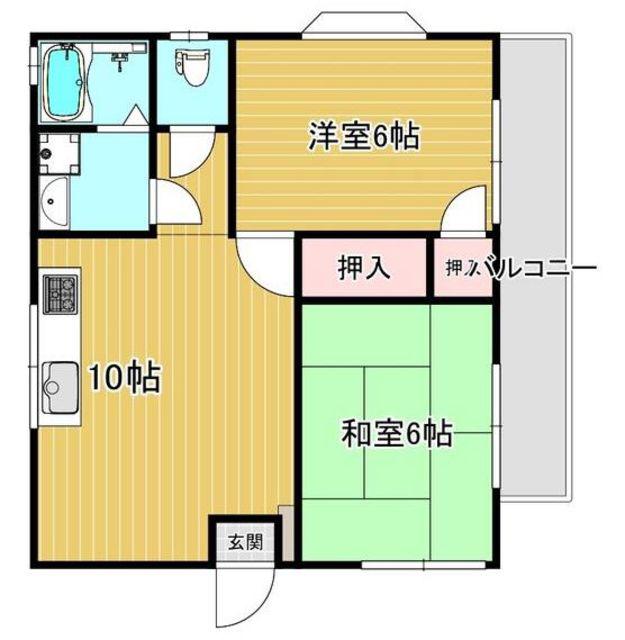 スプリング和光(2LDK/1階)の間取り写真
