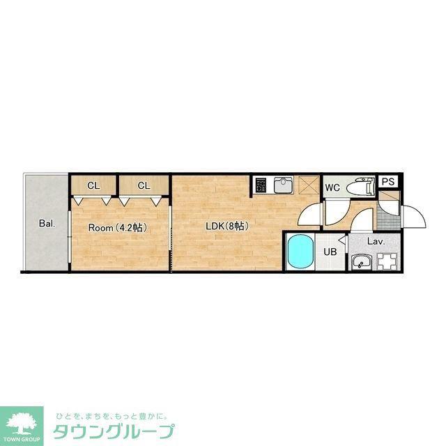 ジーメゾン千葉村田町ヘルミ(1LDK/1階)の間取り写真