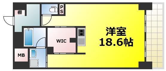WOLF PACK APARTMENT(ワンルーム/4階)の間取り写真