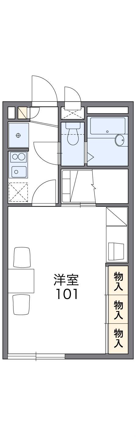 レオパレスステラ 0506(1K/2階)の間取り写真