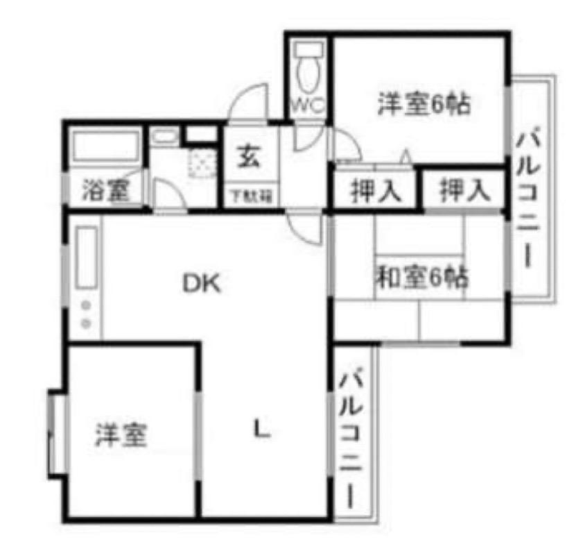 シティコーポEY(3LDK/1階)の間取り写真