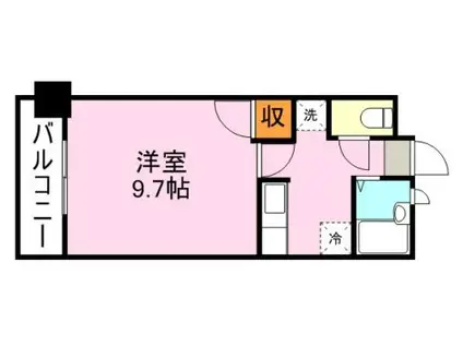 アンジェリックリリィコート(1K/4階)の間取り写真